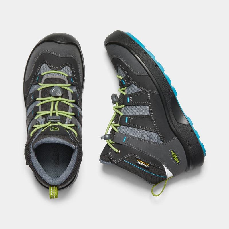 Keen Hikeport Waterproof Mid - Çocuk Trekking Bot - Siyah/Yeşil - Türkiye (065479EOC)